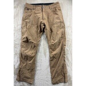KUHL Born In The Mountains Tan Khaki Outdoor Light Pants Hiking 33X30 RN 108846